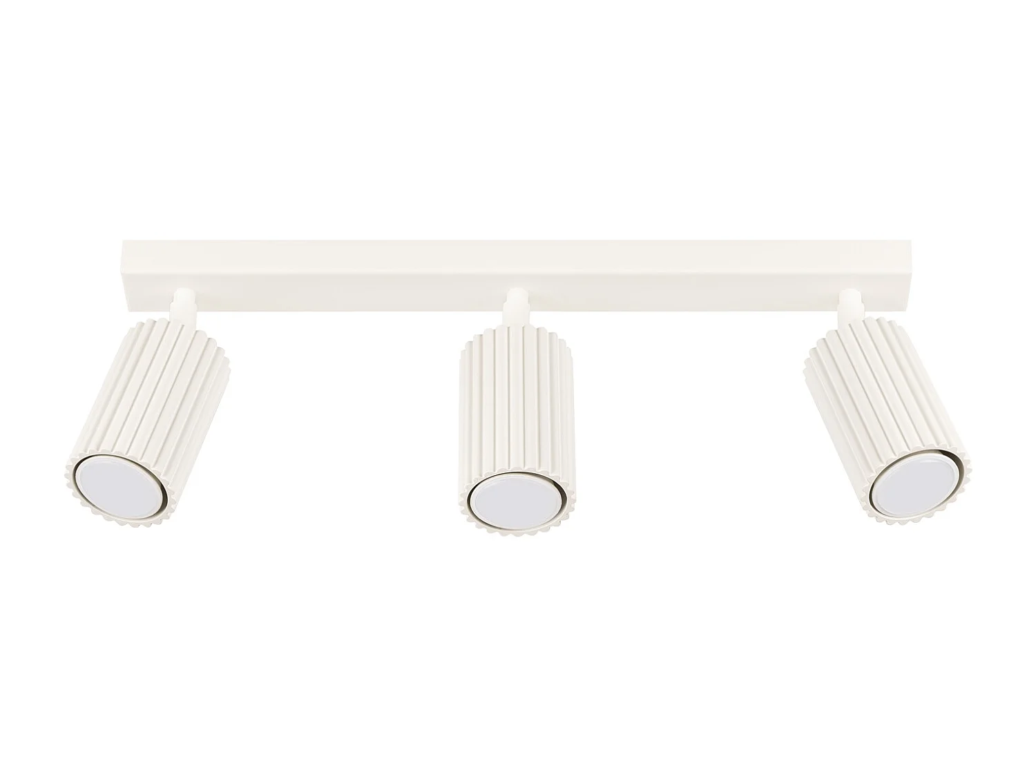 Plafondlamp Karbon Minimalistisch Van  - 3 Lichtbronnen - L.45 X H.16,5 Cm - Beige