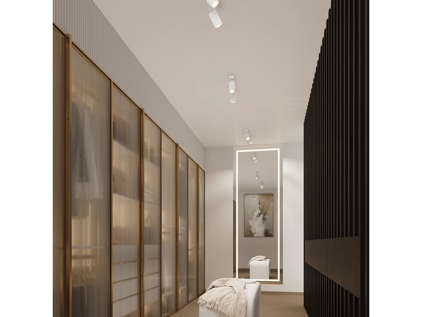 Lampada Da Soffitto Karbon Minimalista Di Alluminio - 3 Sorgenti Luminose - L.19,5 X A.18 Cm - Bianco