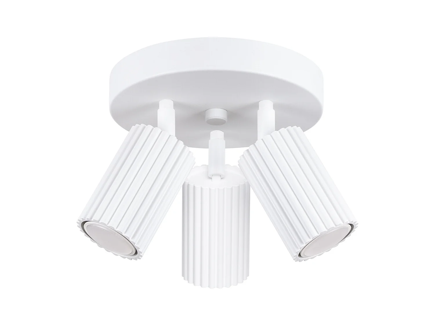 Plafondlamp Karbon Minimalistisch Van  - 3 Lichtbronnen - L.19,5 X H.18 Cm - Wit