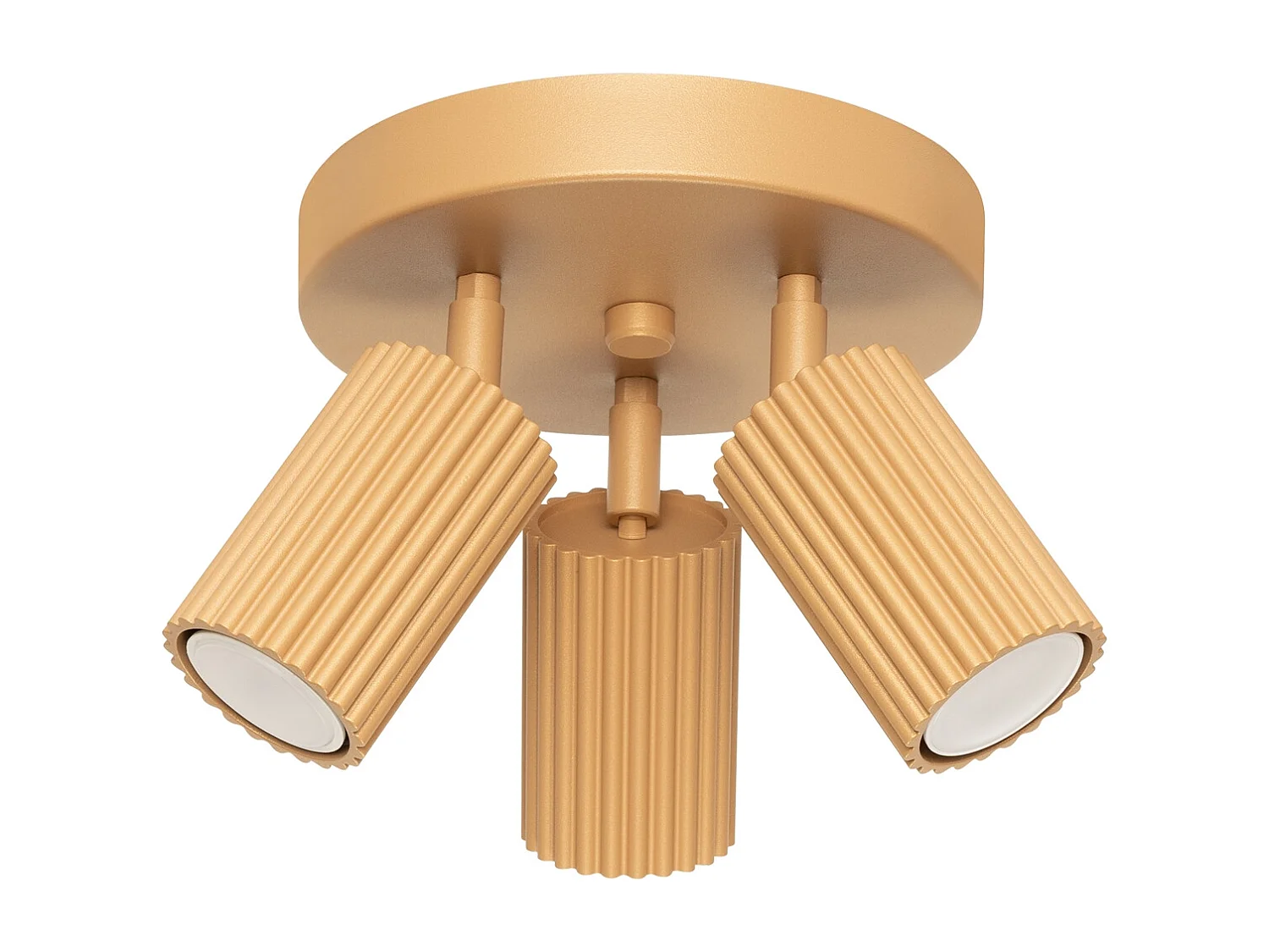 Plafondlamp Karbon Minimalistisch Van  - 3 Lichtbronnen - L.19,5 X H.18 Cm - Gouden