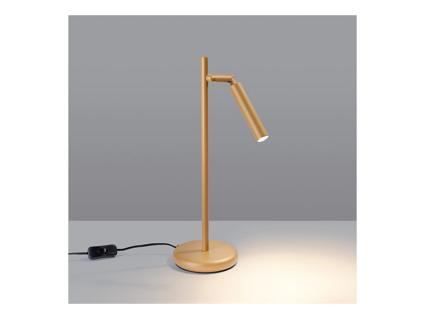 Bureaulamp Pastelo Modern Van  - 1 Lichtbronnen - L.14 X H.43 Cm - Gouden