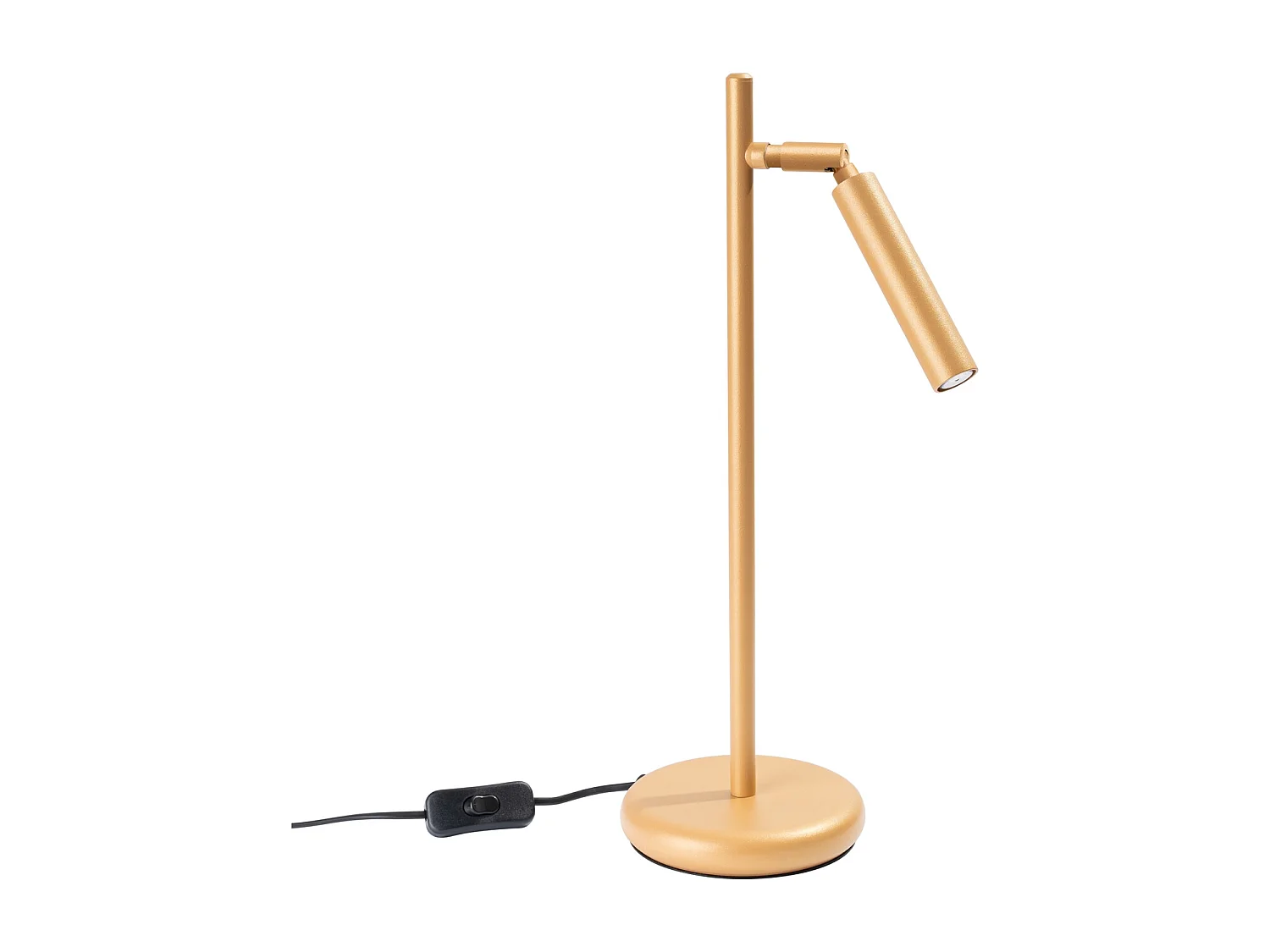 Lampe De Bureau Pastelo Moderne En Acier - 1 Sources Lumineuses - L.14 X H.43 Cm - Doré