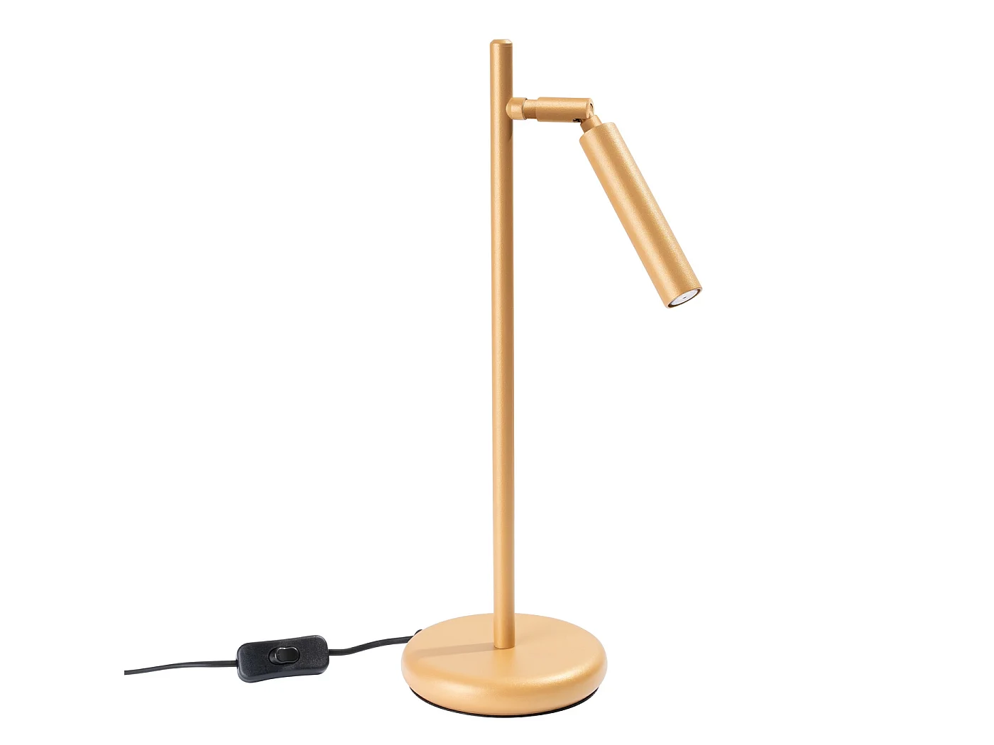 Lampe De Bureau Pastelo Moderne En Acier - 1 Sources Lumineuses - L.14 X H.43 Cm - Doré
