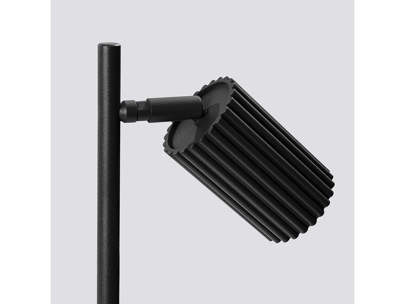 Schreibtischlampe KARBON minimalistisch aus  Aluminium - 1 lichtquellen - L.14,5 x H. cm - Schwarz