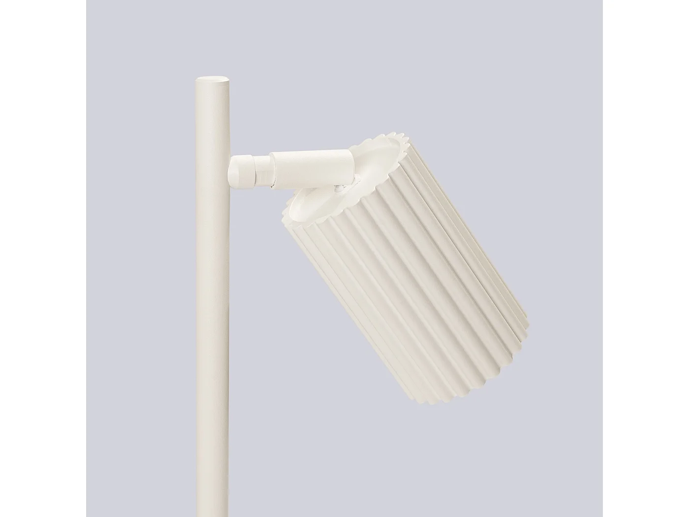 Lampe De Bureau Karbon Minimaliste En Aluminium - 1 Sources Lumineuses - L.14,5 X H.43 Cm - Beige