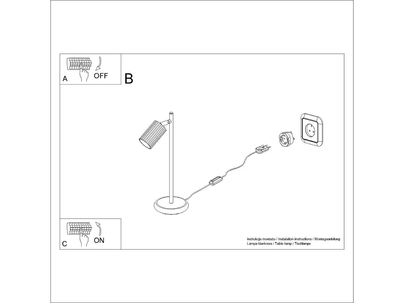 Lampa Biurkowa Minimalistyczny Karbon, Aluminium - 1 Źródło - L.14.5 X H.43 Cm - Zielony Oliwkowy