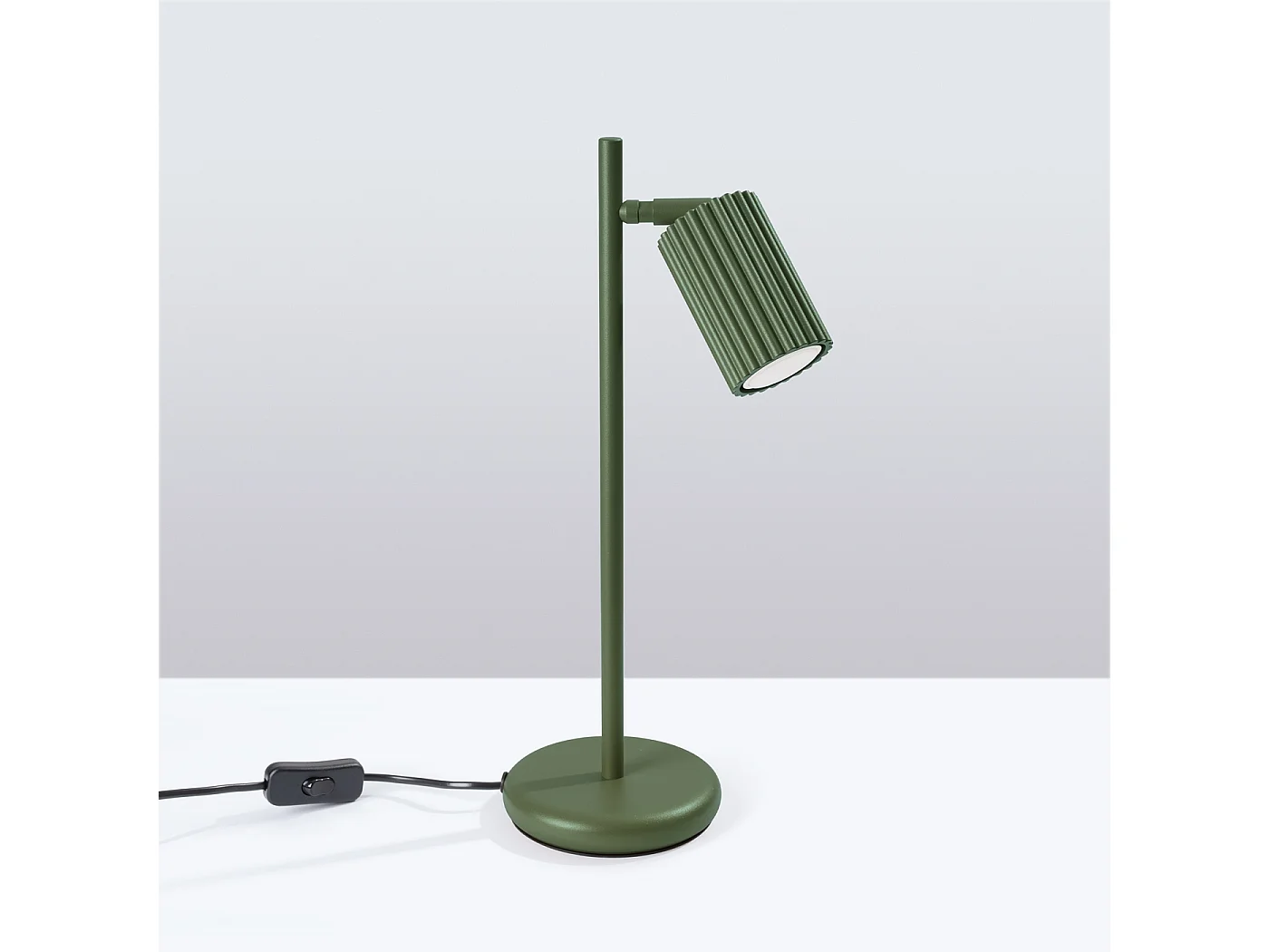 Bureaulamp Karbon Minimalistisch Van  - 1 Lichtbronnen - L.14,5 X H.43 Cm - Olijfgroen