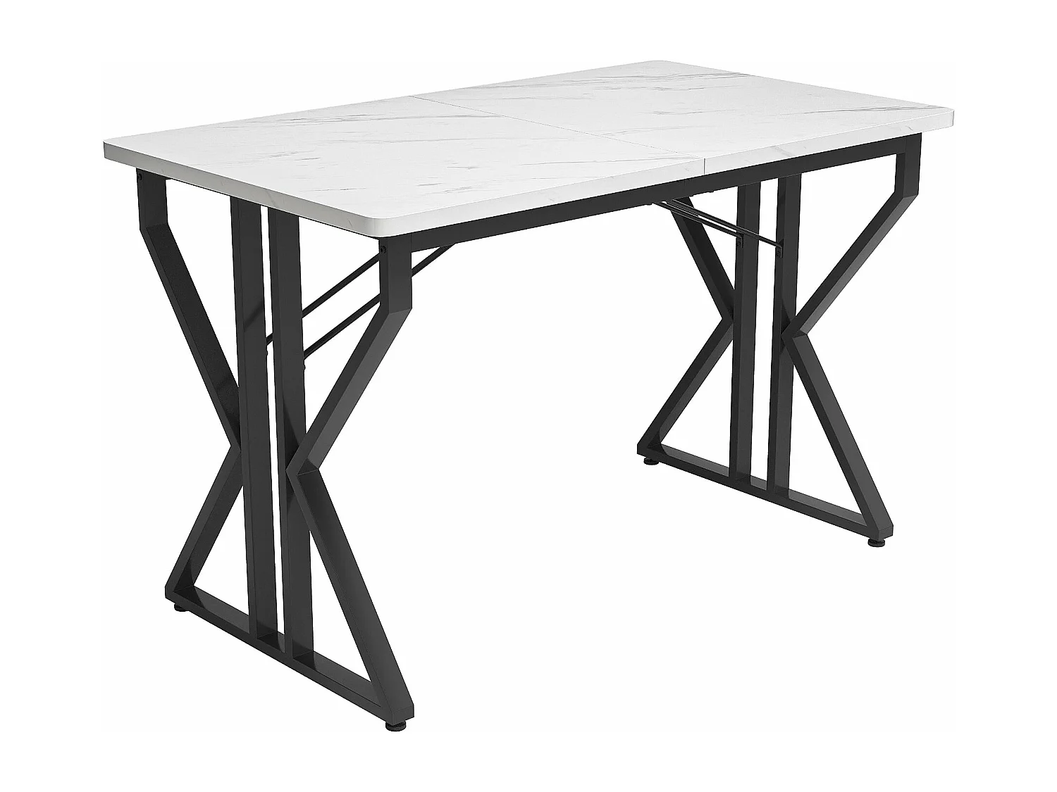 Table à manger moderne en marbre blanc,d119cm×h75cm
