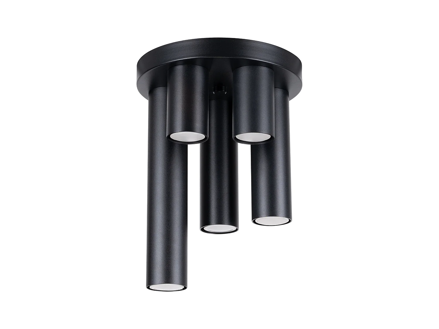 Plafonnier Lagos Moderne En Acier - 5 Sources Lumineuses - L.25 X H.33 Cm - Noir