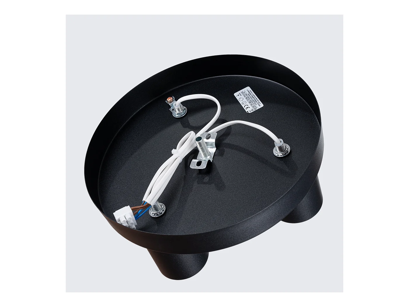 Plafonnier Lagos Moderne En Acier - 3 Sources Lumineuses - L.25 X H.12 Cm - Noir