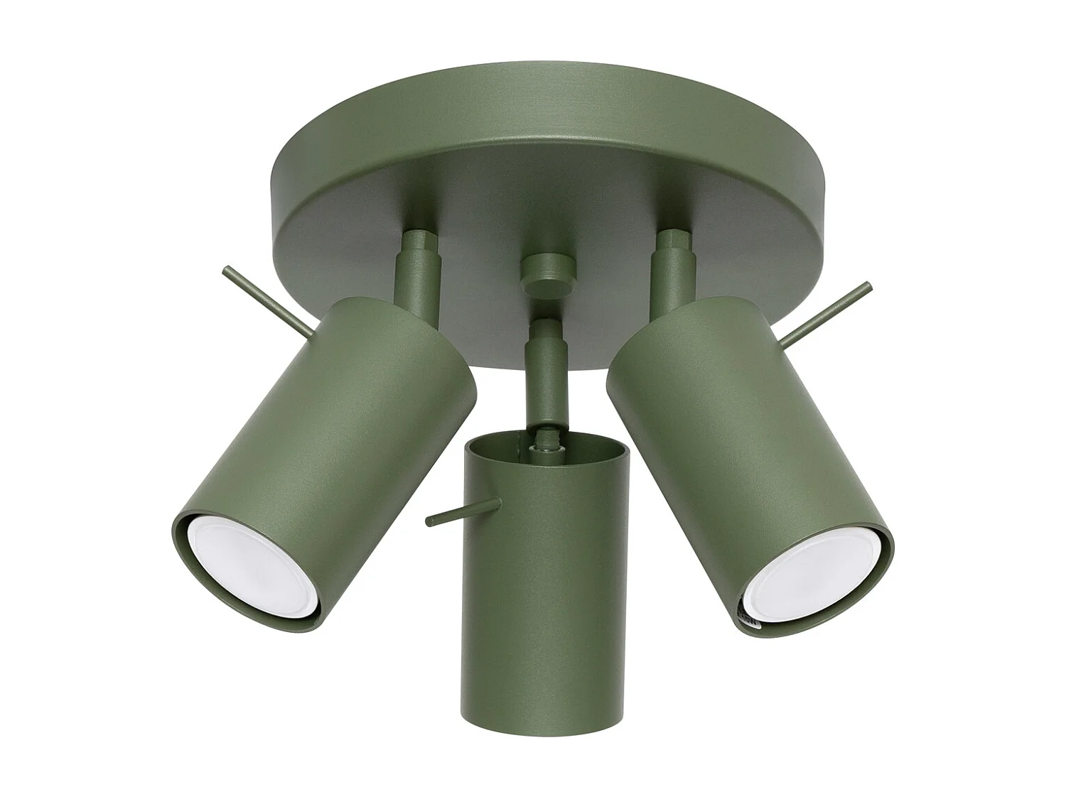 Plafondlamp Ring Modern Van  - 3 Lichtbronnen - L.19,5 X H.18,5 Cm - Olijfgroen