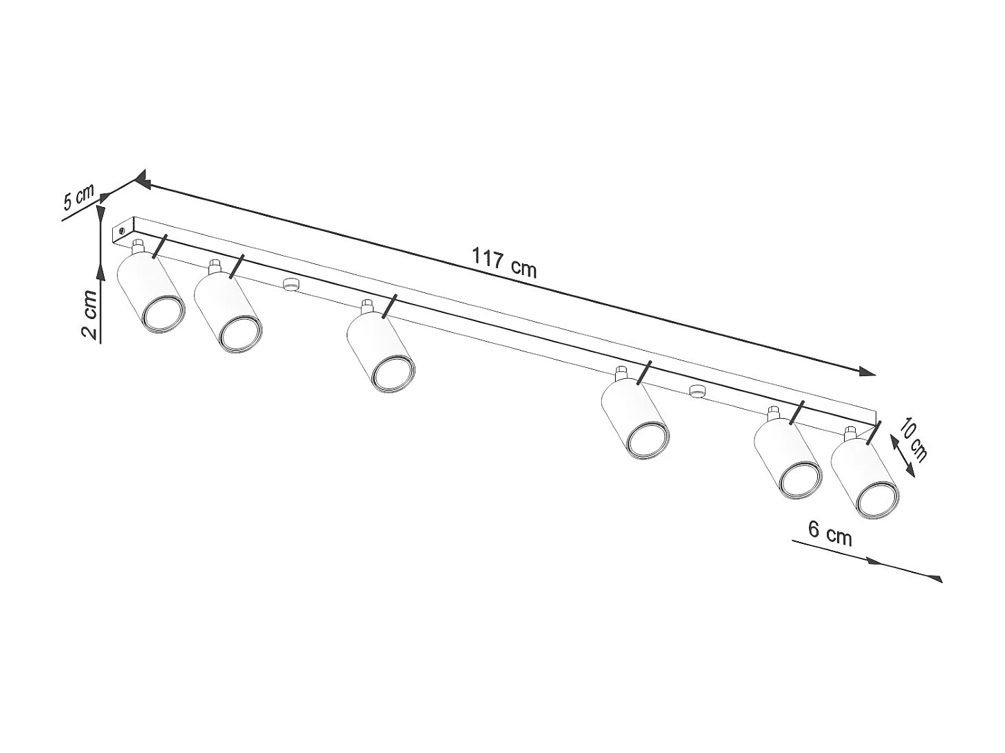Deckenleuchte Ring Modern Aus  Stahl - 6 Lichtquellen - L.117 X H. Cm - Olivgrün