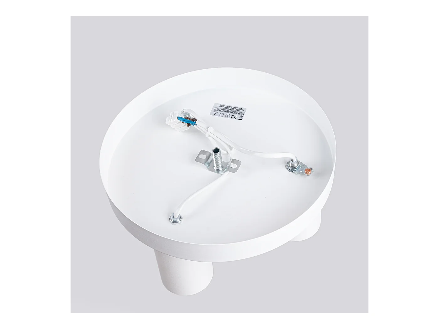 Plafonnier Lagos Moderne En Acier - 3 Sources Lumineuses - L.25 X H.12 Cm - Blanc