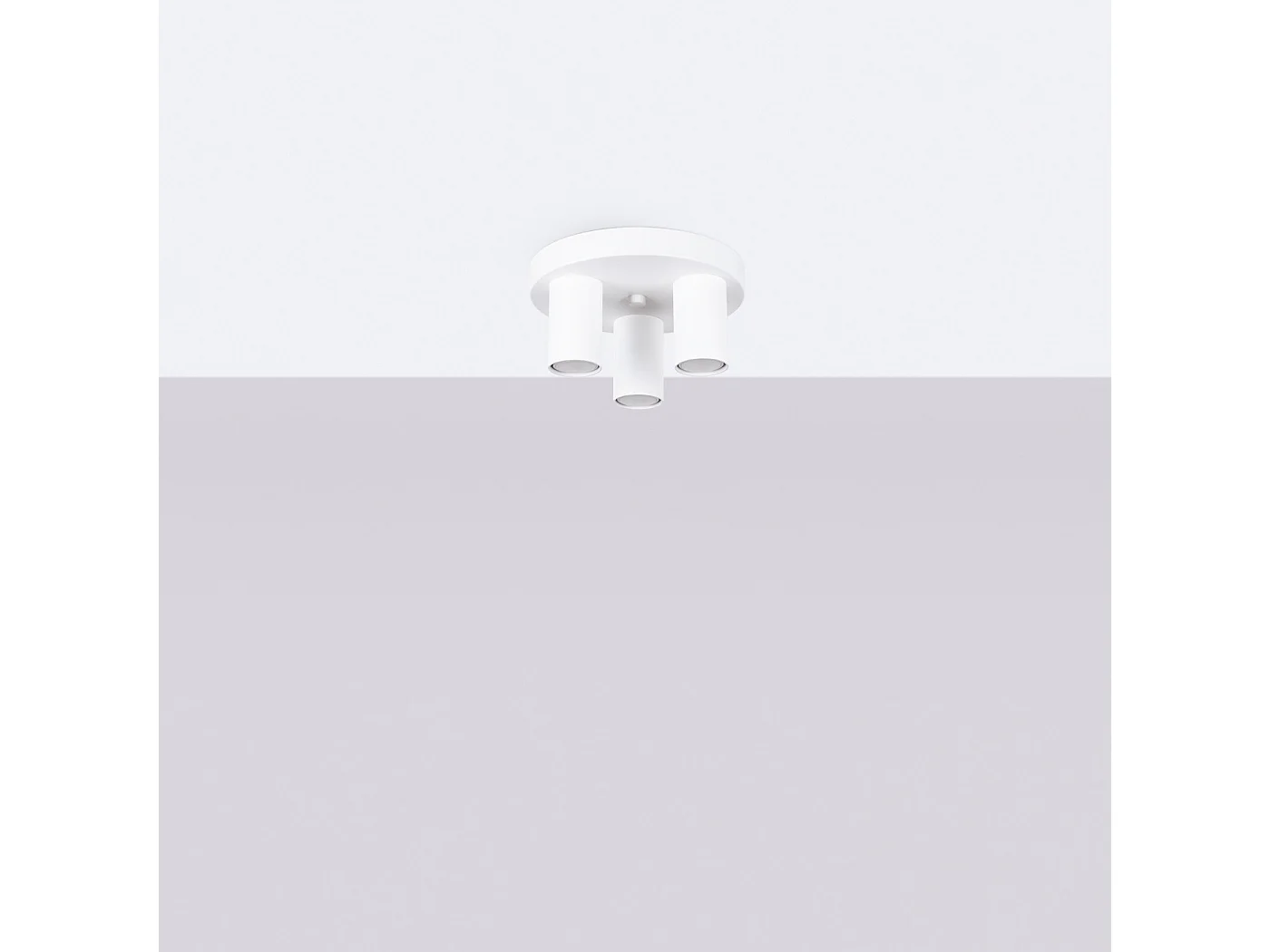Luminária de teto LAGOS moderno, aço - 3 lichtbronnen - L.25 x H.12 cm - branco