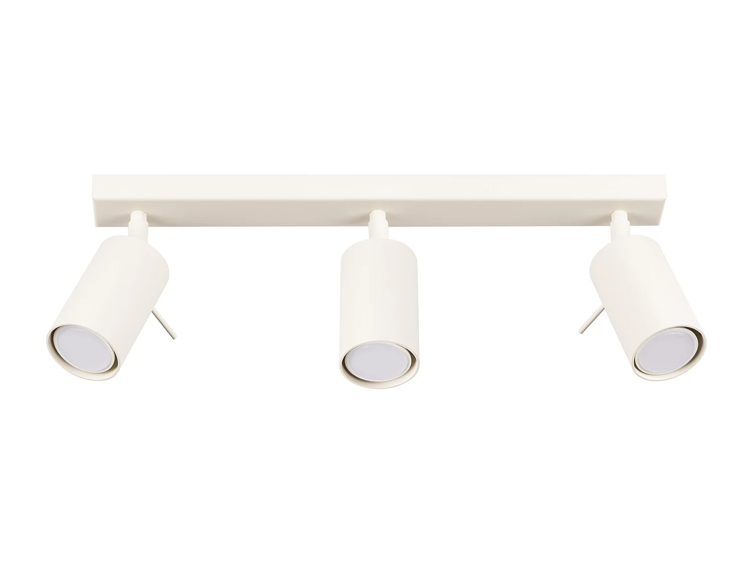 Lámpara De Techo Ring Moderno De Acero - 3 Fuentes Luminosas - L.45 X A.17 Cm - Beige