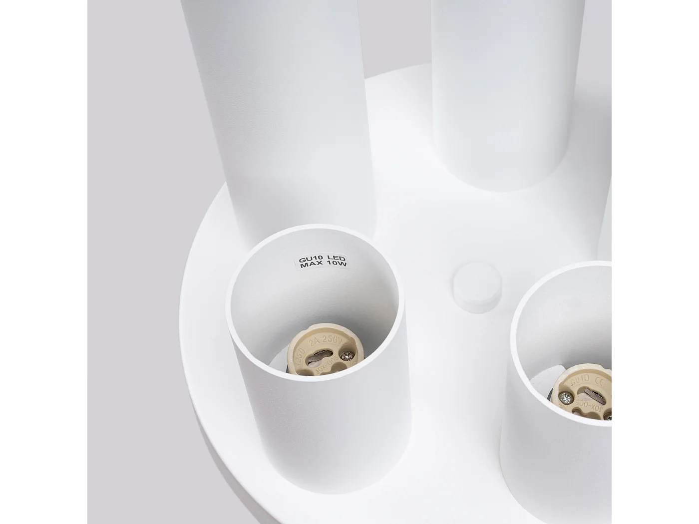 Lámpara De Techo Lagos Moderno De Acero - 5 Fuentes Luminosas - L.25 X A.33 Cm - Blanco