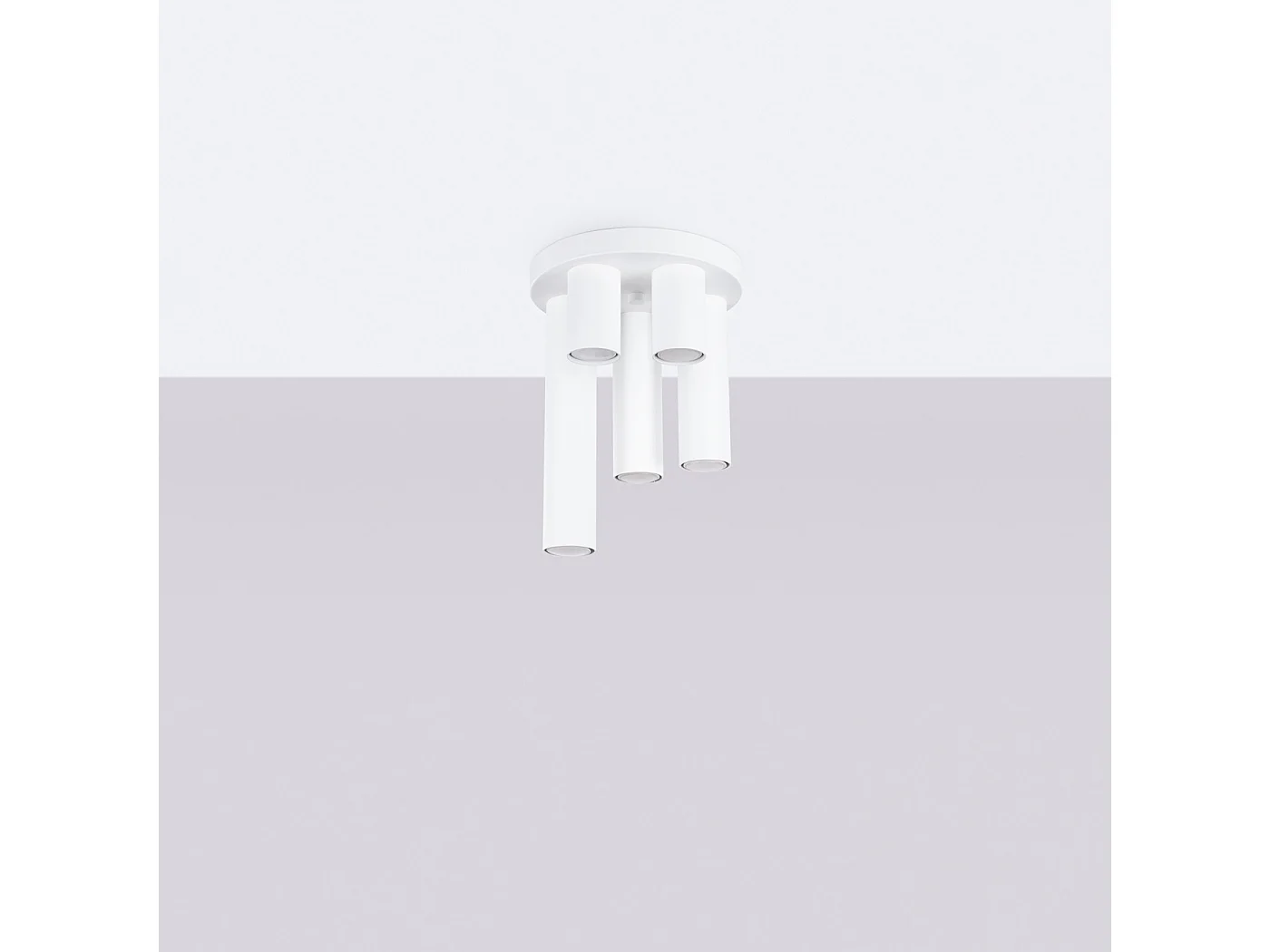 Luminária de teto LAGOS moderno, aço - 5 lichtbronnen - L.25 x H.33 cm - branco