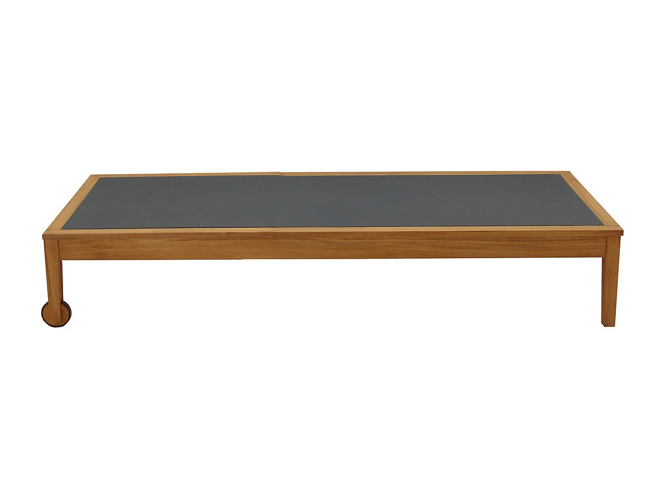 Lettini prendisole grigio scuro e legno massello (set di 2) NAVEEN