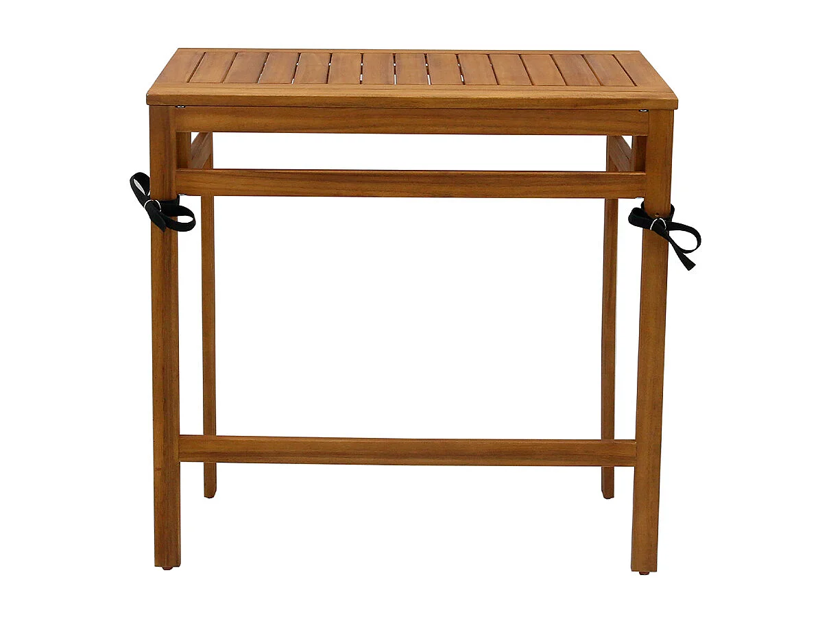 Table de balcon pliante en bois massif L80 cm CARMEN