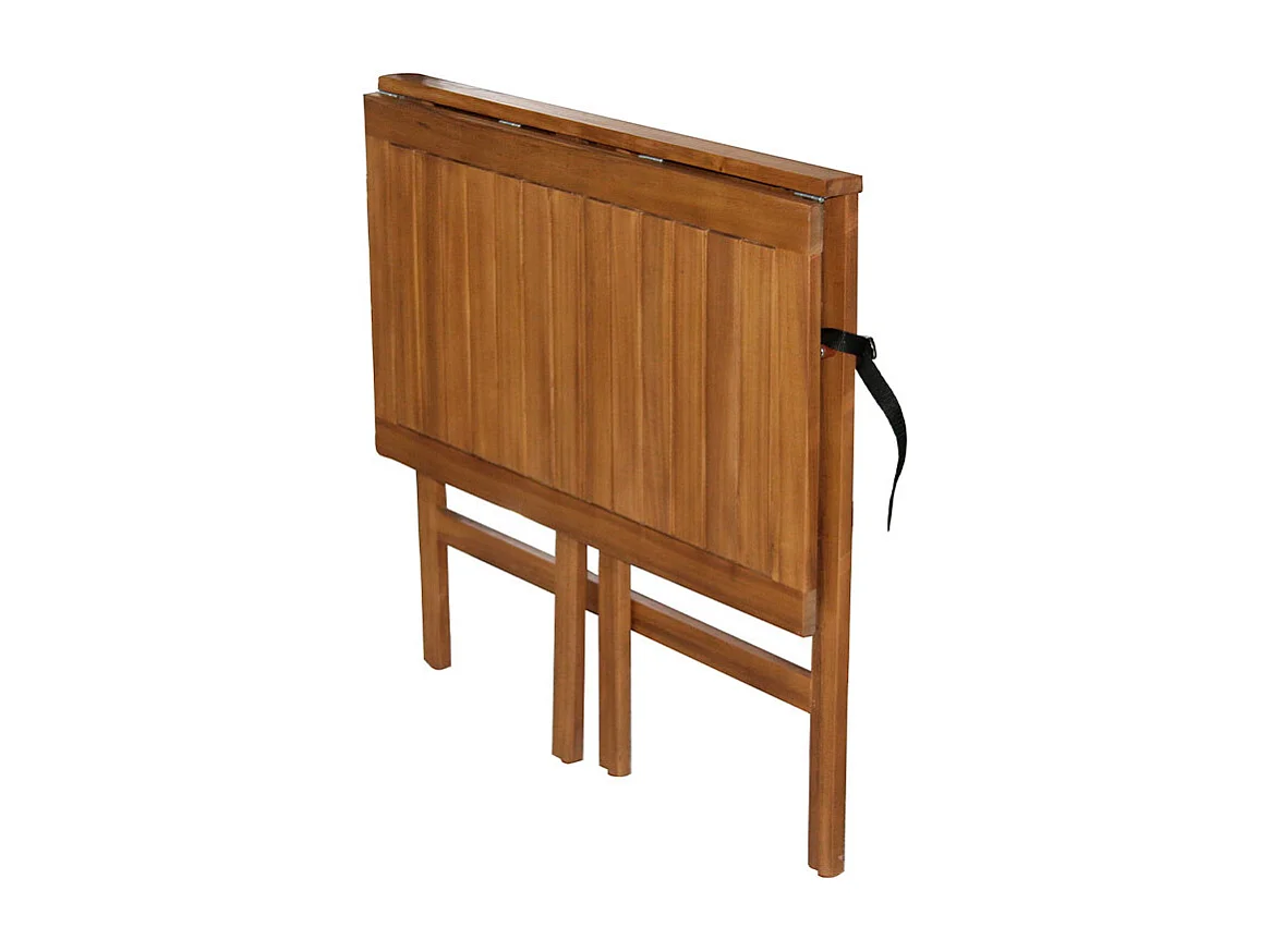 Table de balcon pliante en bois massif L80 cm CARMEN