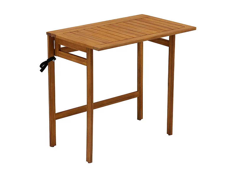 Table de balcon pliante en bois massif L80 cm CARMEN