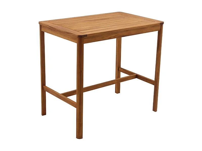 Rechteckiger Gartentisch aus Massivholz L120 cm AKIS