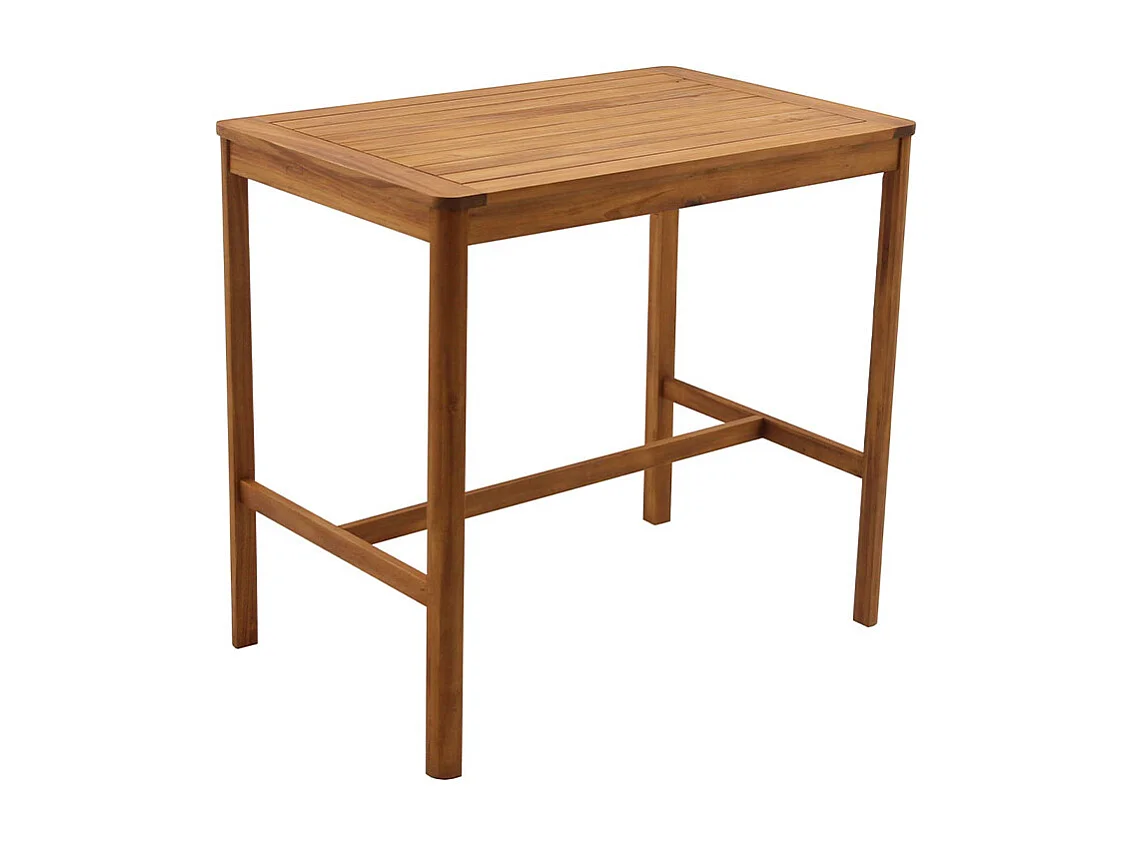 Rechteckiger Gartentisch aus Massivholz L120 cm AKIS
