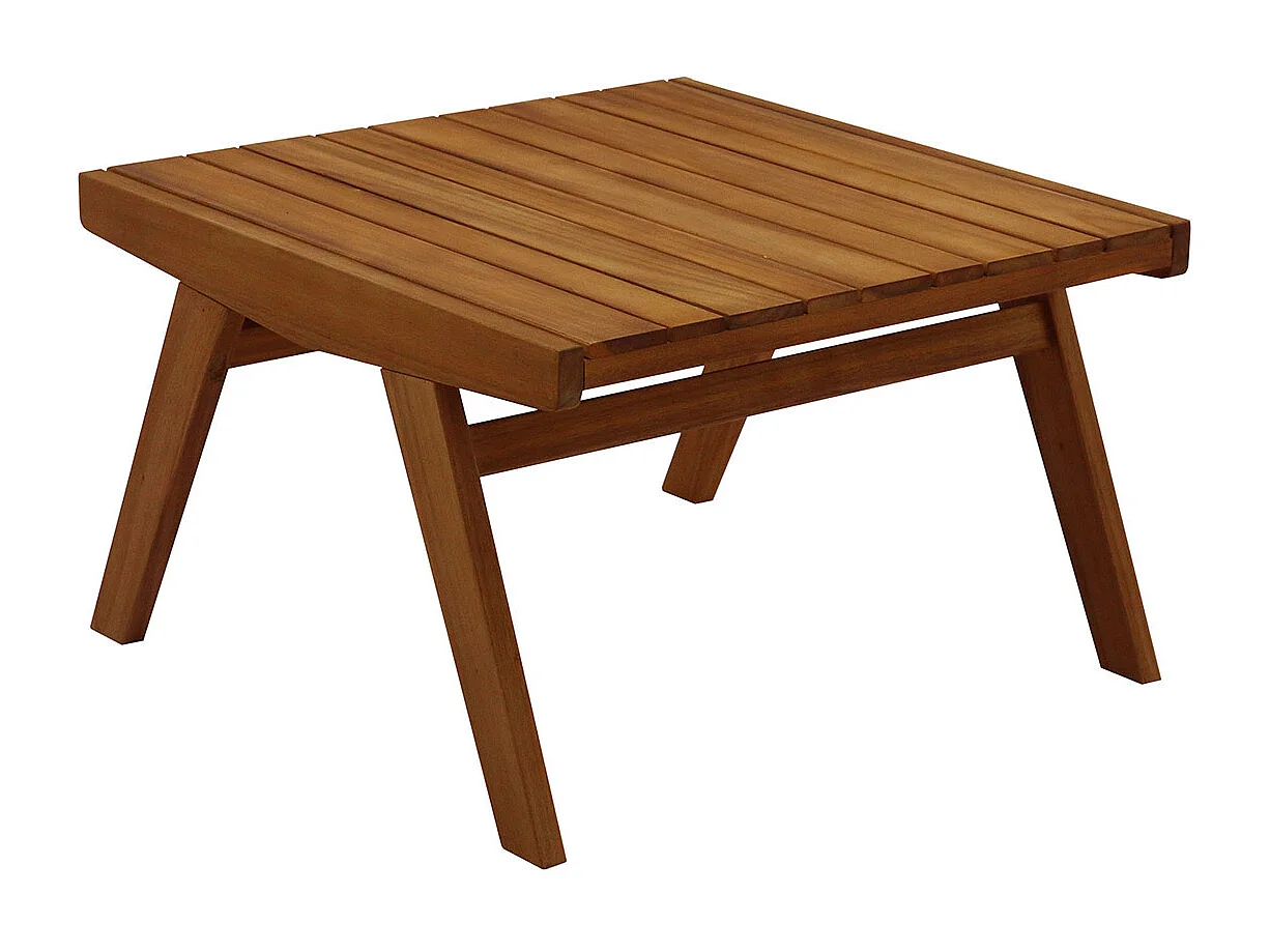 Table basse de jardin en bois massif L65 cm TIDAK