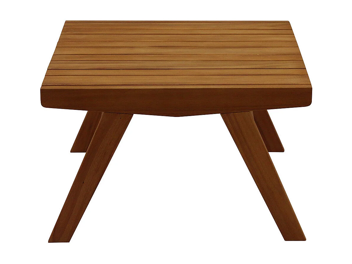 Table basse de jardin en bois massif L65 cm TIDAK