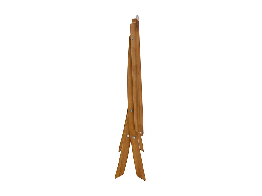 Mesa de jardín cuadrada plegable de madera maciza 70 cm FUEGO