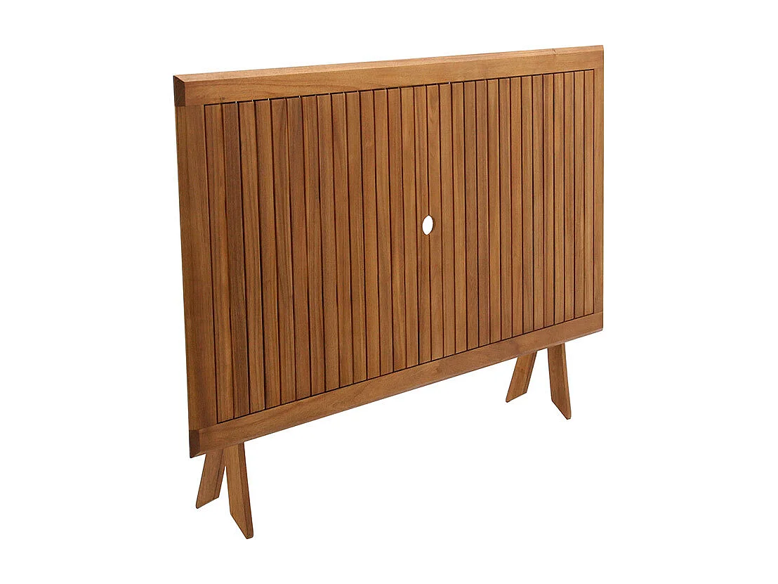 Table de jardin pliante rectangulaire en bois massif L170 cm SANTIAGO