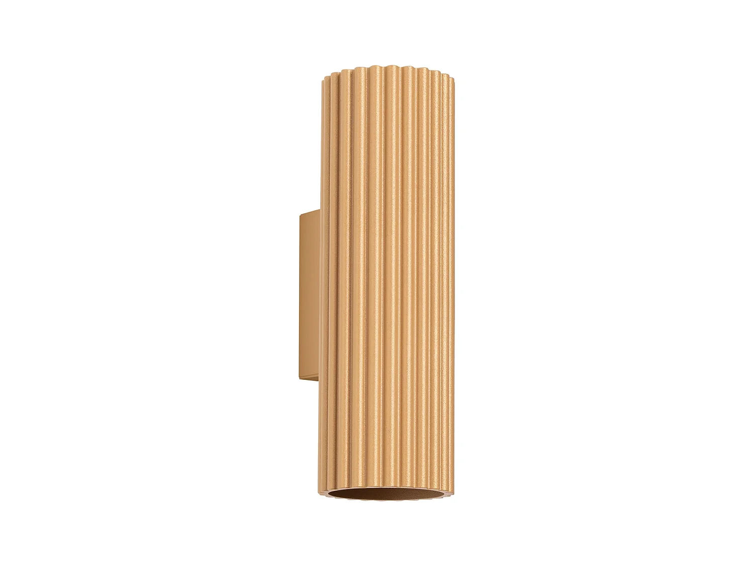 Applique Karbon Minimaliste En Aluminium - 2 Sources Lumineuses - L.6,5 X H.20 Cm - Doré