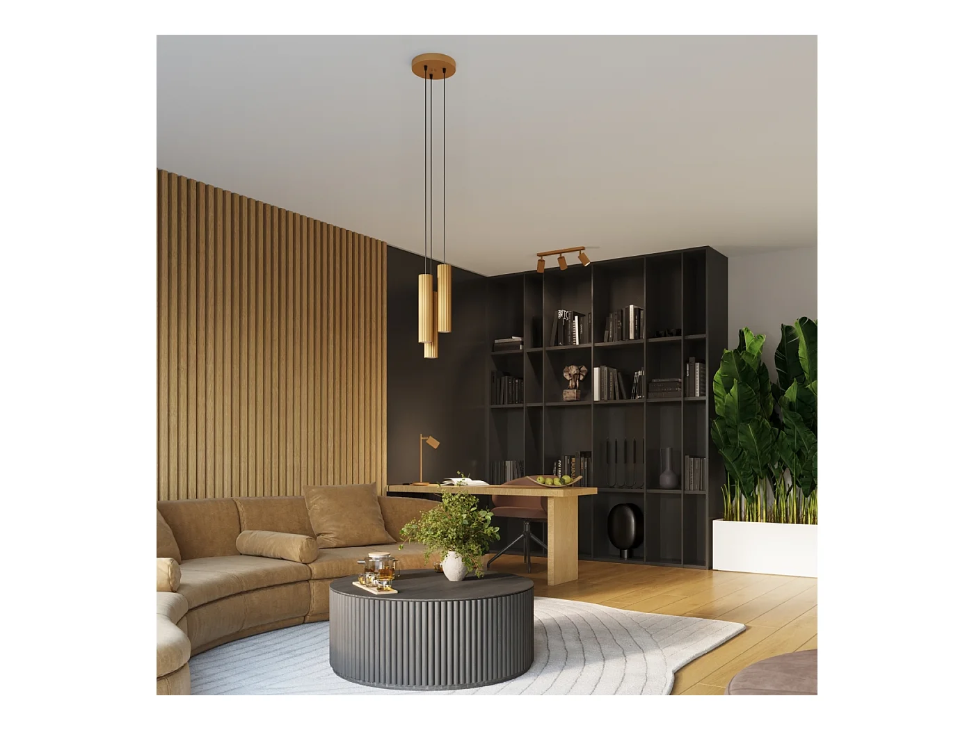 Wandleuchte Karbon Minimalistisch Aus  Aluminium - 2 Lichtquellen - L.6,5 X H. Cm - Golden