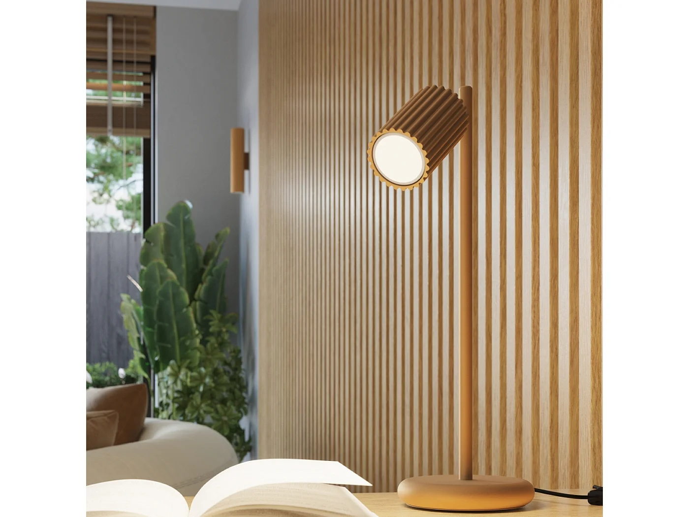 Wandlamp KARBON minimalistisch van  - 2 lichtbronnen - L.6,5 x H.20 cm - gouden