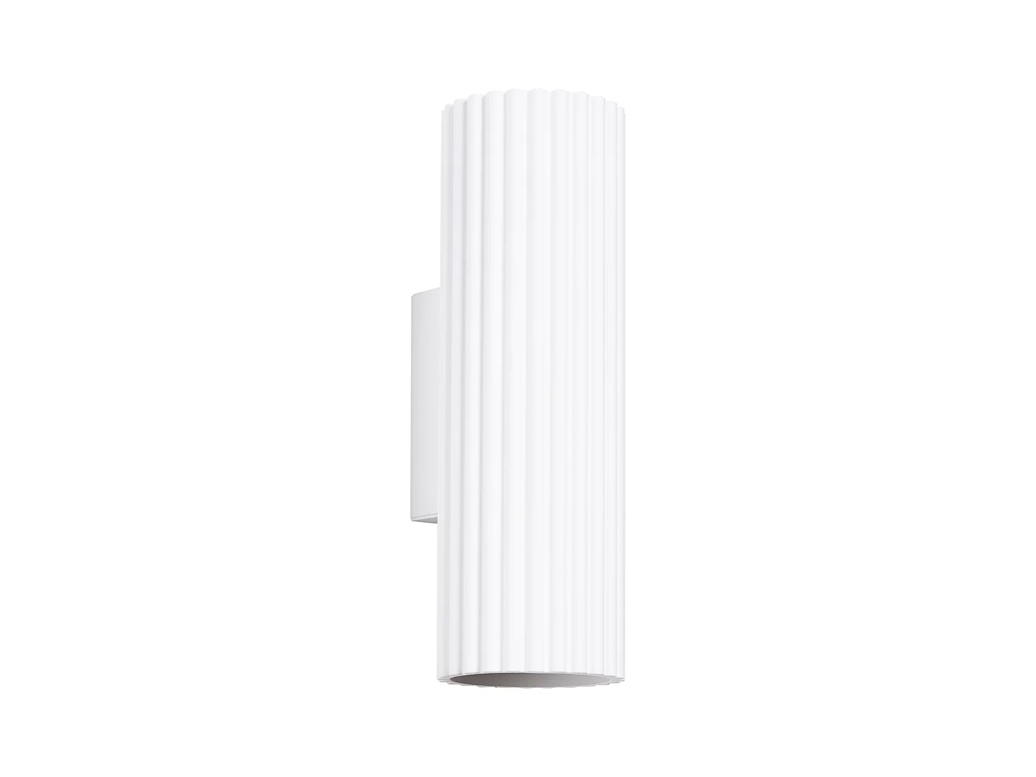 Applique Karbon Minimaliste En Aluminium - 2 Sources Lumineuses - L.6,5 X H.20 Cm - Blanc