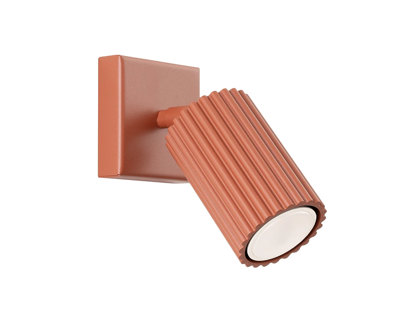 Lampada da parete KARBON minimalista di alluminio - 1 sorgenti luminose - L.8 x A.8 cm - ocra rossa