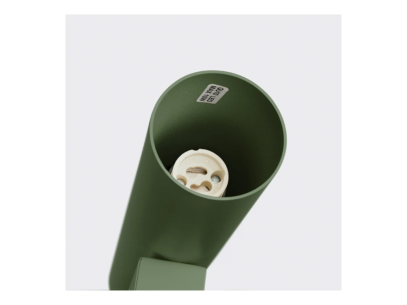 Lámpara De Pared Lagos Desván De Acero - 2 Fuentes Luminosas - L.6 X A.30 Cm - Verde Oliva