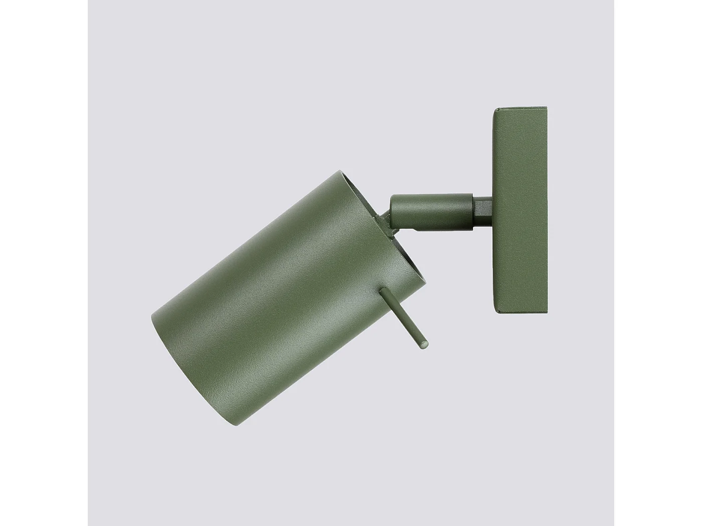 Luminária De Parede Ring Moderno, Aço - 1 Lichtbronnen - L.8 X H.8 Cm - Verde Oliva