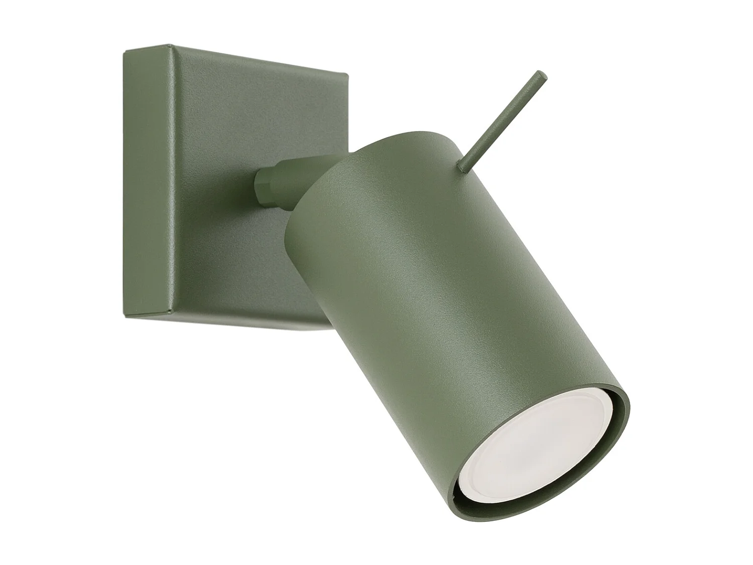 Wandleuchte Ring Modern Aus  Stahl - 1 Lichtquellen - L.8 X H. Cm - Olivgrün