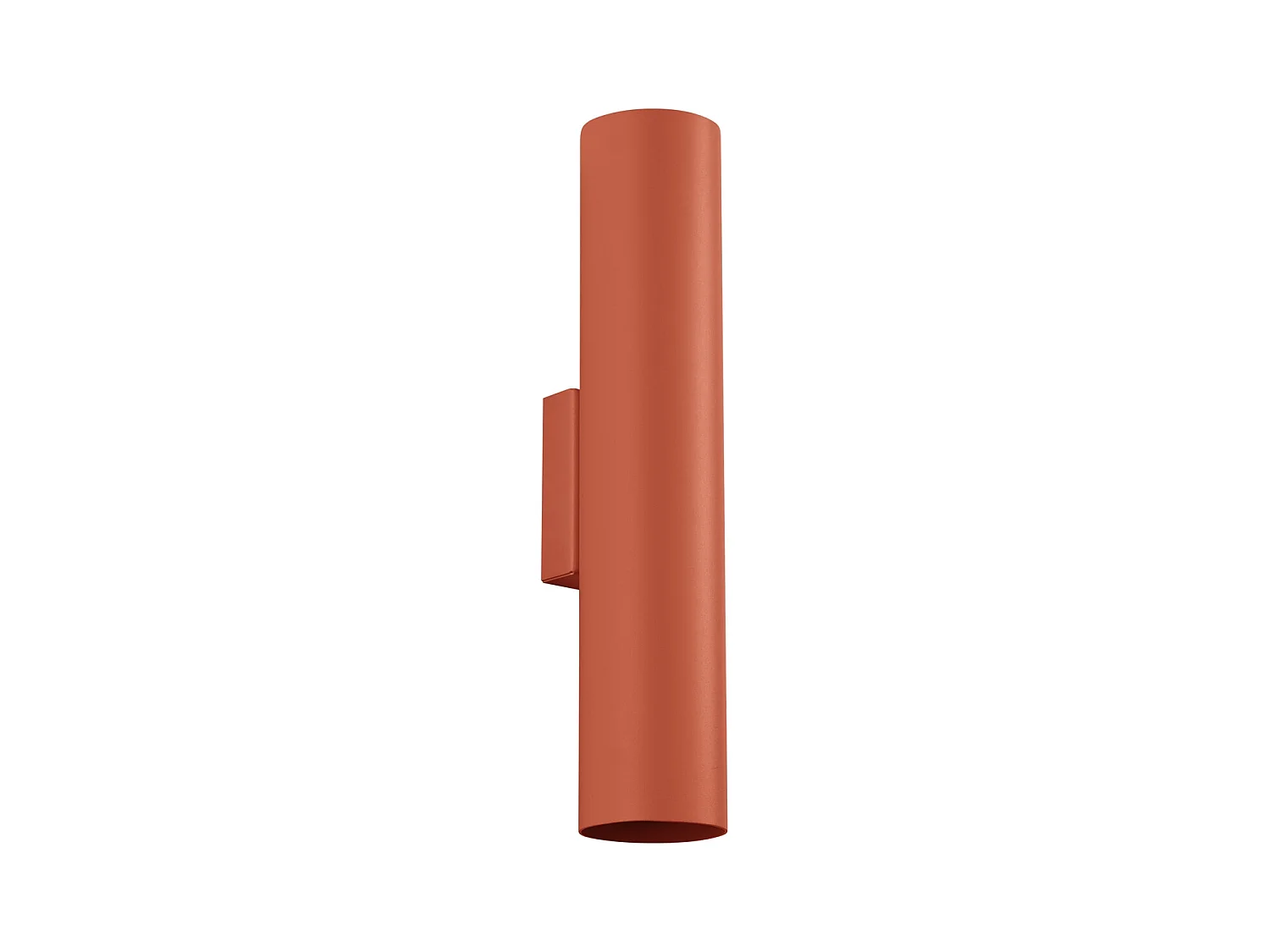 Applique Lagos Grenier En Acier - 2 Sources Lumineuses - L.6 X H.30 Cm - Ocre Rouge