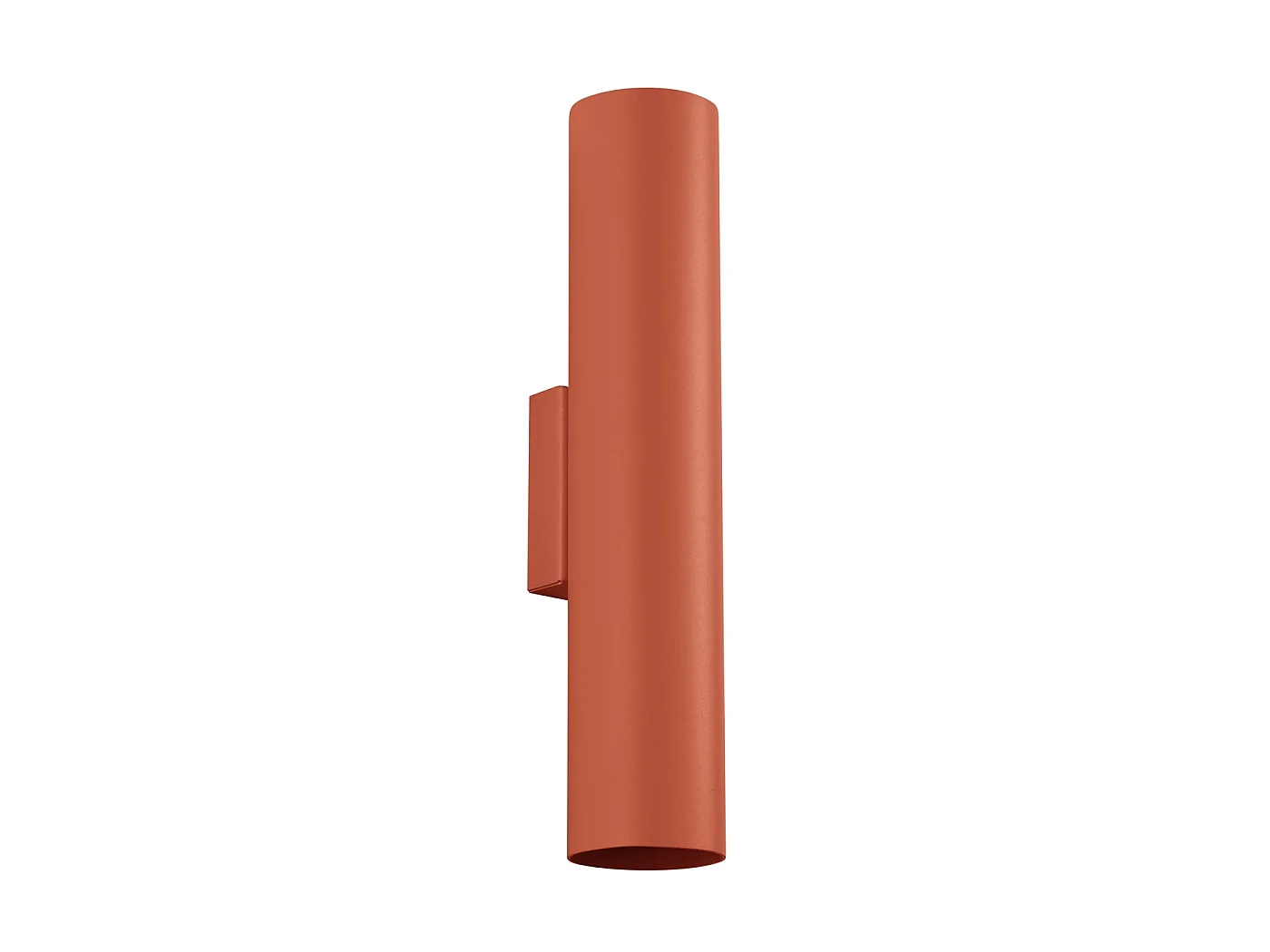 Applique Lagos Grenier En Acier - 2 Sources Lumineuses - L.6 X H.30 Cm - Ocre Rouge