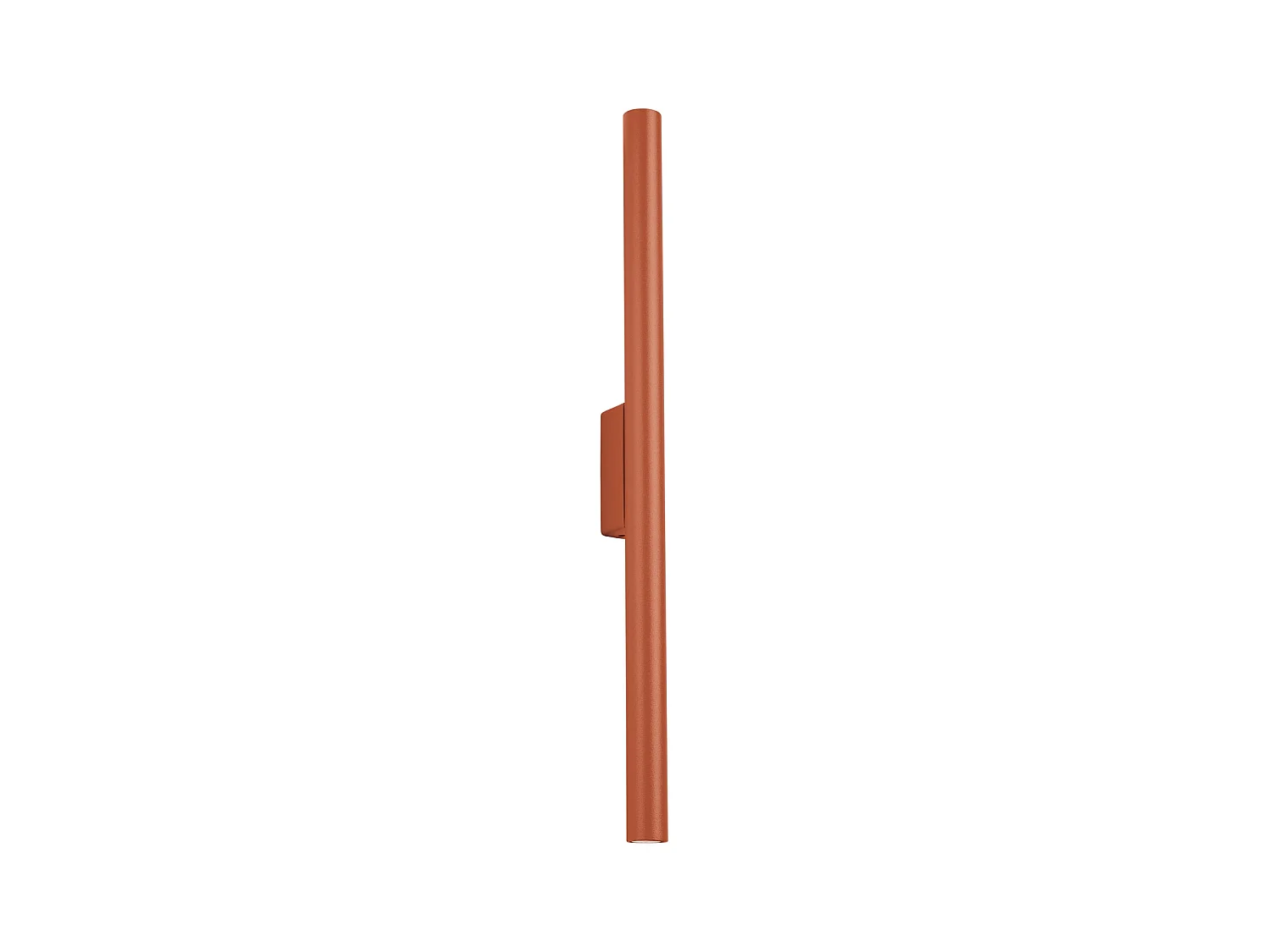 Applique Pastelo Moderne En Acier - 2 Sources Lumineuses - L.2,5 X H.50 Cm - Ocre Rouge