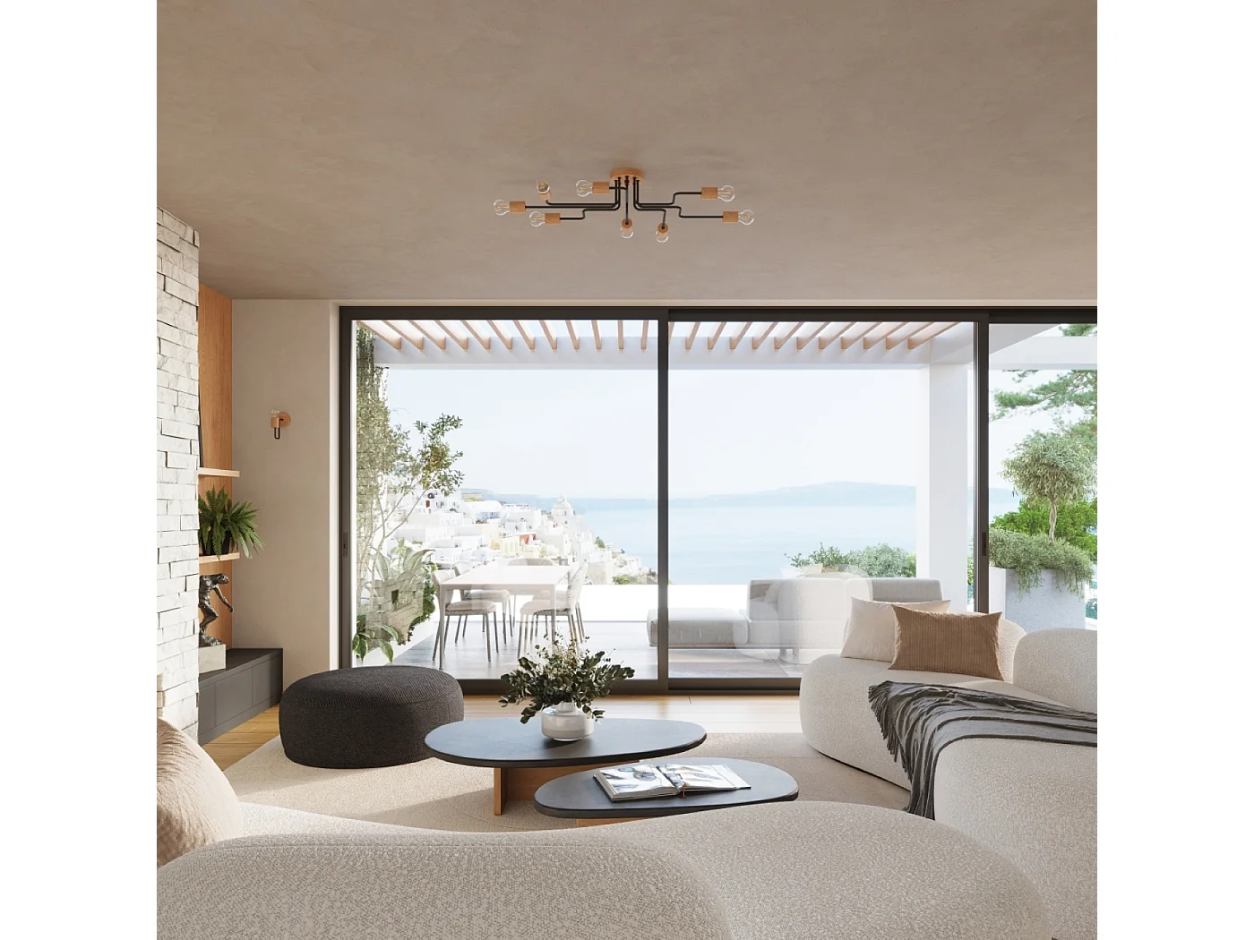 Wandlamp Timbo Zolder Van  - 1 Lichtbronnen - L.8 X H.18,5 Cm - Zwart/Natuurlijk Hout