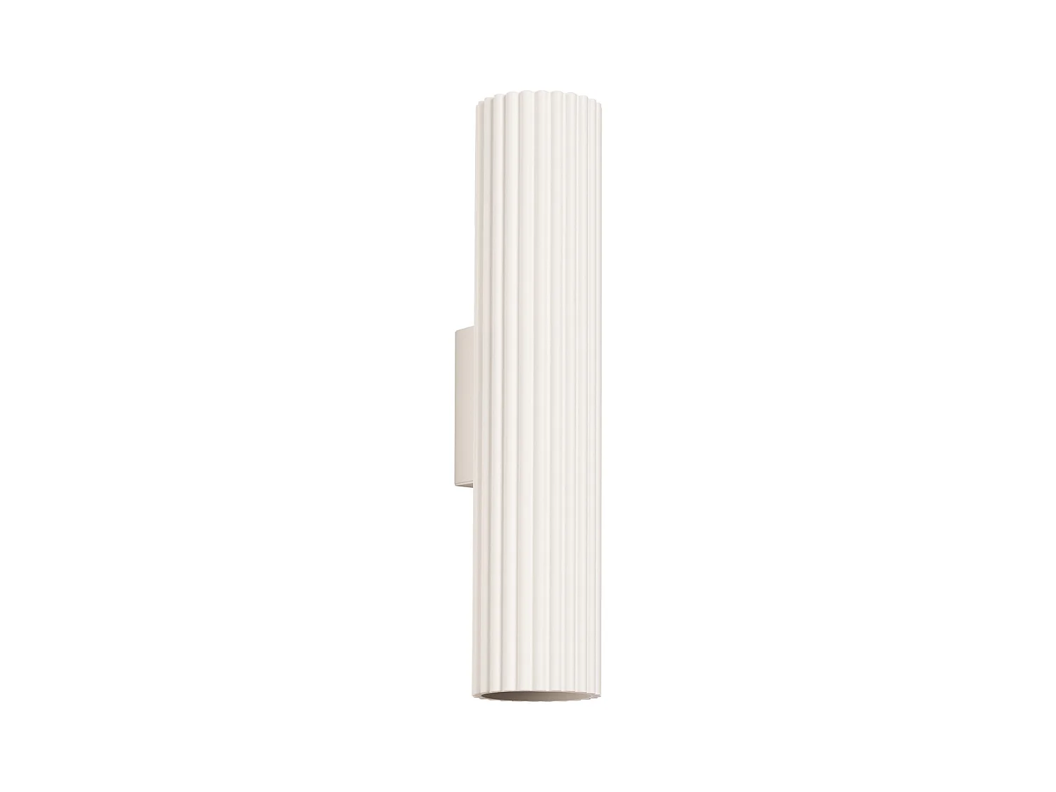 Wandlamp Karbon Minimalistisch Van  - 2 Lichtbronnen - L.6,5 X H.30 Cm - Beige
