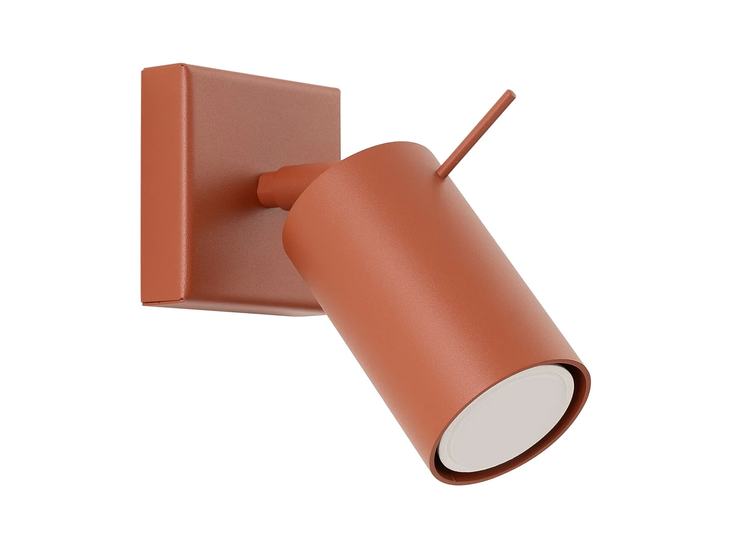 Wandlamp Ring Modern Van  - 1 Lichtbronnen - L.8 X H.8 Cm - Rode Oker