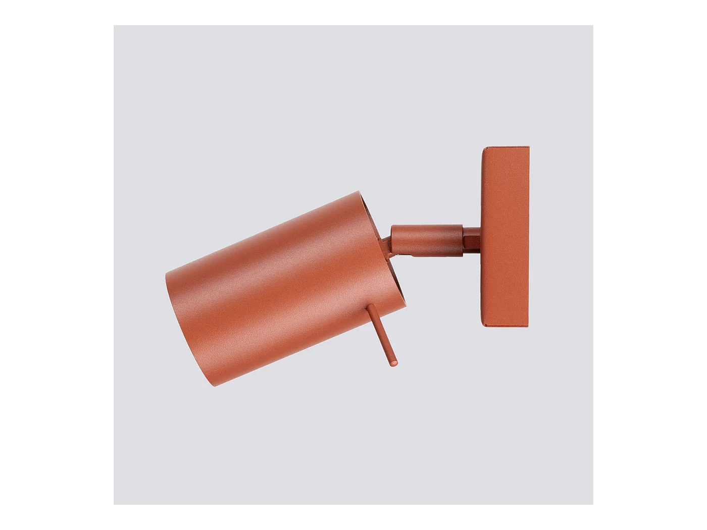 Applique Ring Moderne En Acier - 1 Sources Lumineuses - L.8 X H.8 Cm - Ocre Rouge