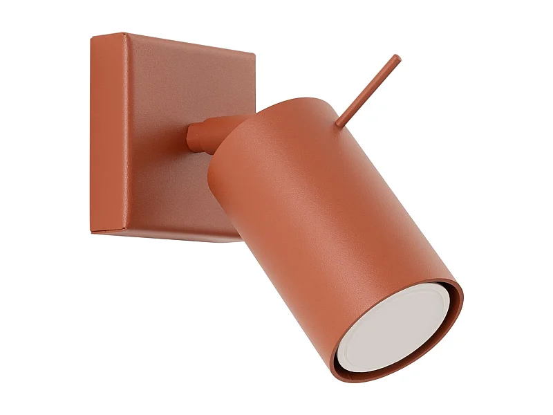 Wandlamp Ring Modern Van  - 1 Lichtbronnen - L.8 X H.8 Cm - Rode Oker