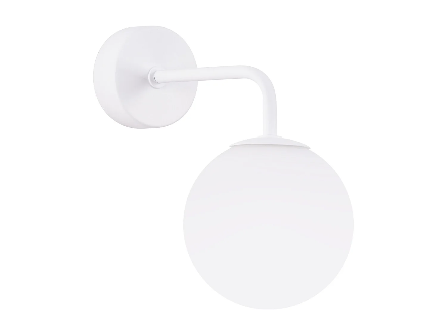 Wandlamp Astral Minimalistisch Van  - 1 Lichtbronnen - L.10 X H.21 Cm - Wit