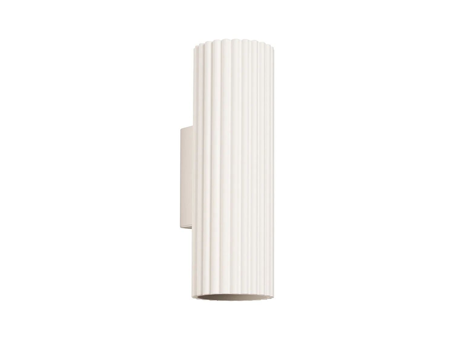 Wandlamp Karbon Minimalistisch Van  - 2 Lichtbronnen - L.6,5 X H.20 Cm - Beige