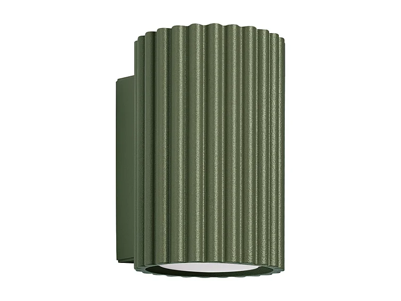 Applique Karbon Minimaliste En Aluminium - 1 Sources Lumineuses - L.6,5 X H.10 Cm - Vert Olive